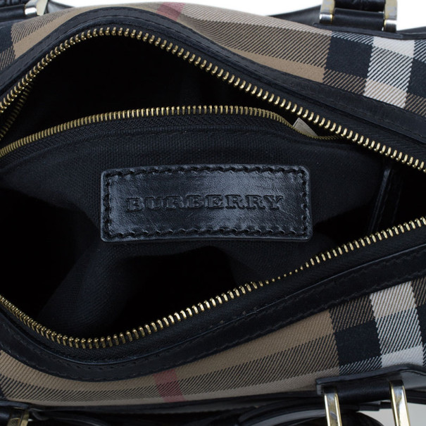 BURBERRY MEDIUM CHECK BOWLING BAG LDF