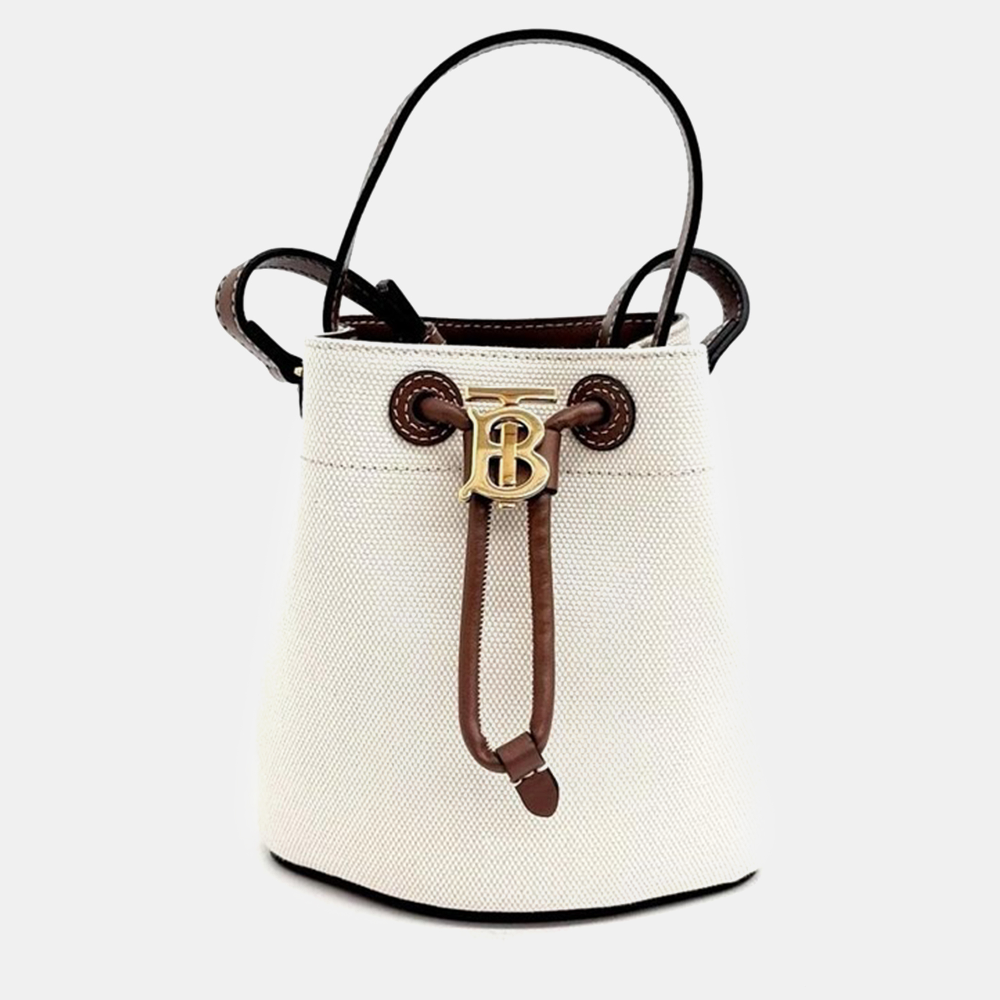 

Burberry TB mini Bucket Bag, Cream