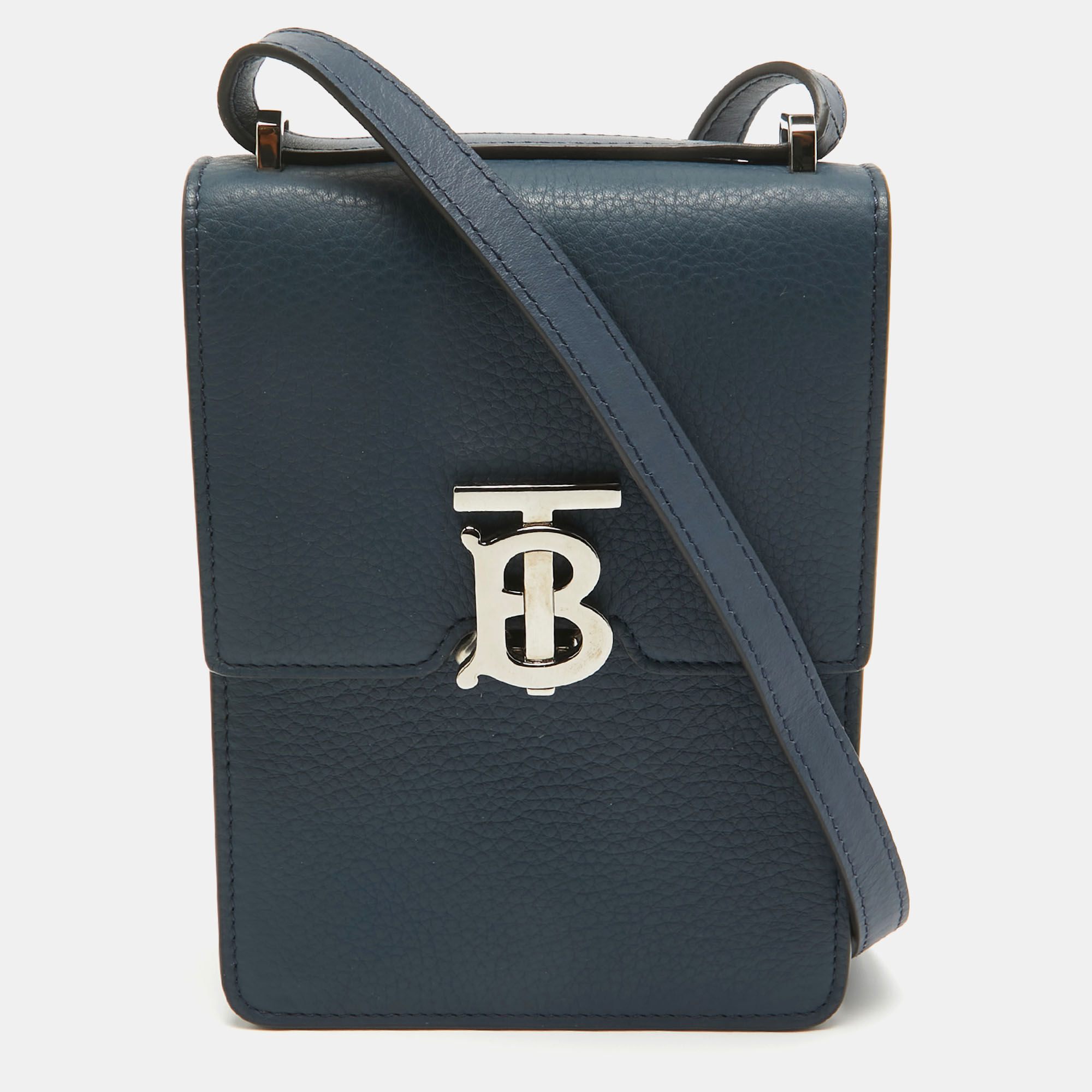 

Burberry Blue Leather Robin Crossbody Bag