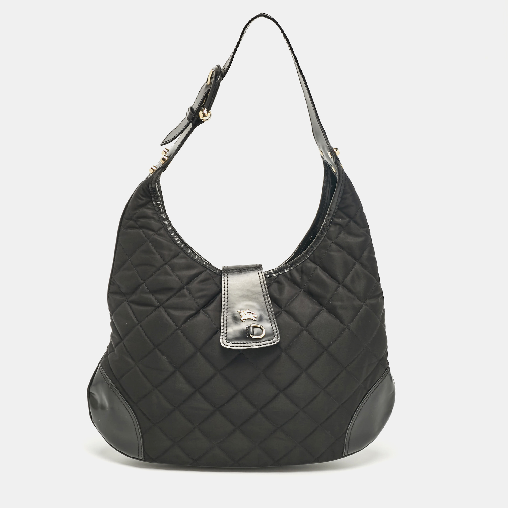 

Burberry Black Quilted Nylon Brooke Hobo