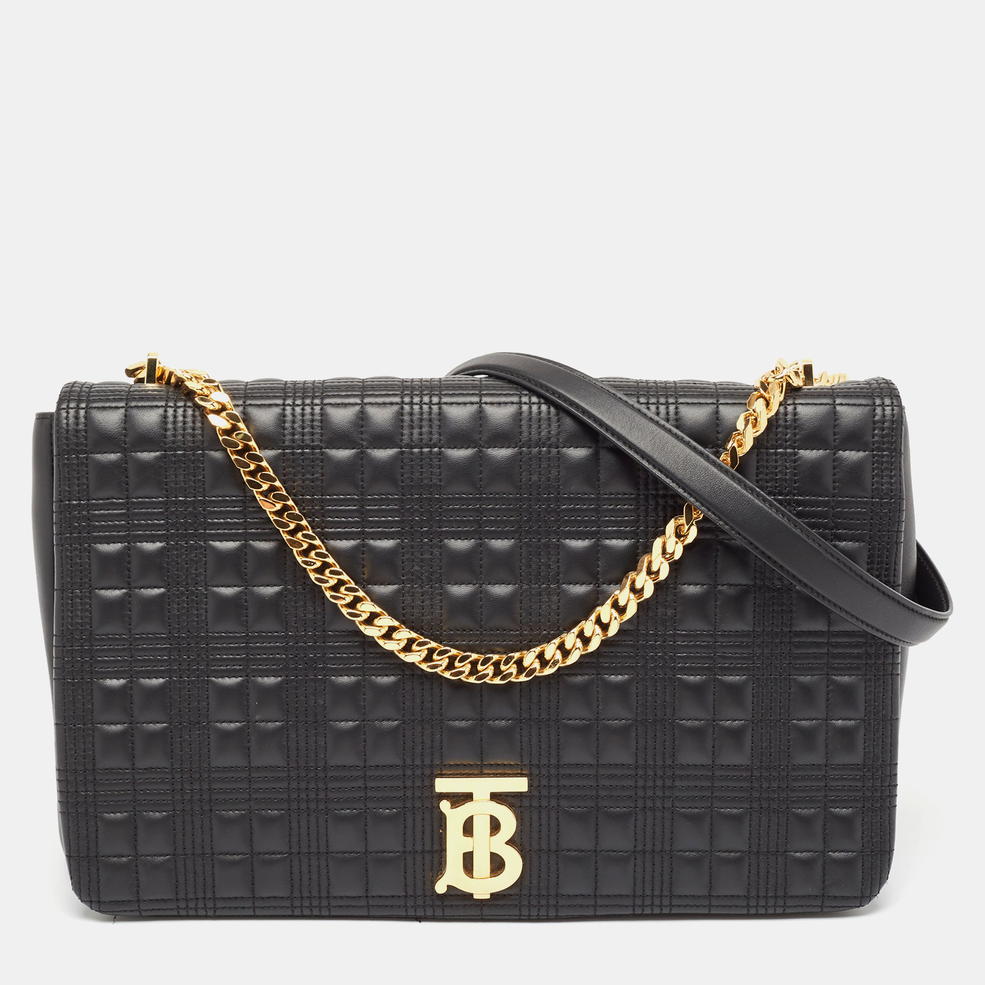 

Burberry Black Quilted Leather Lola Flap Shoulder Bag