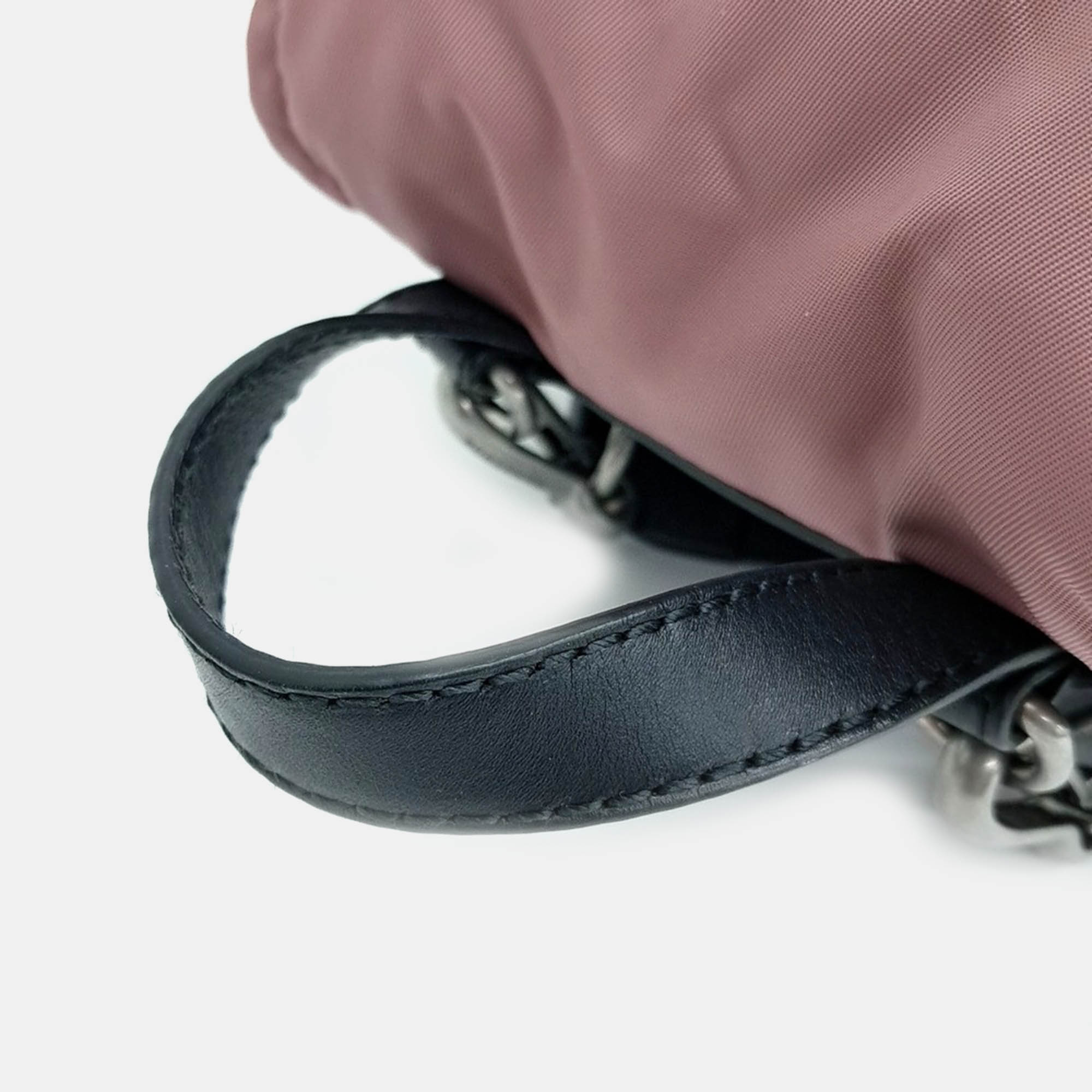 Burberry Pink Fabric backpack bag 