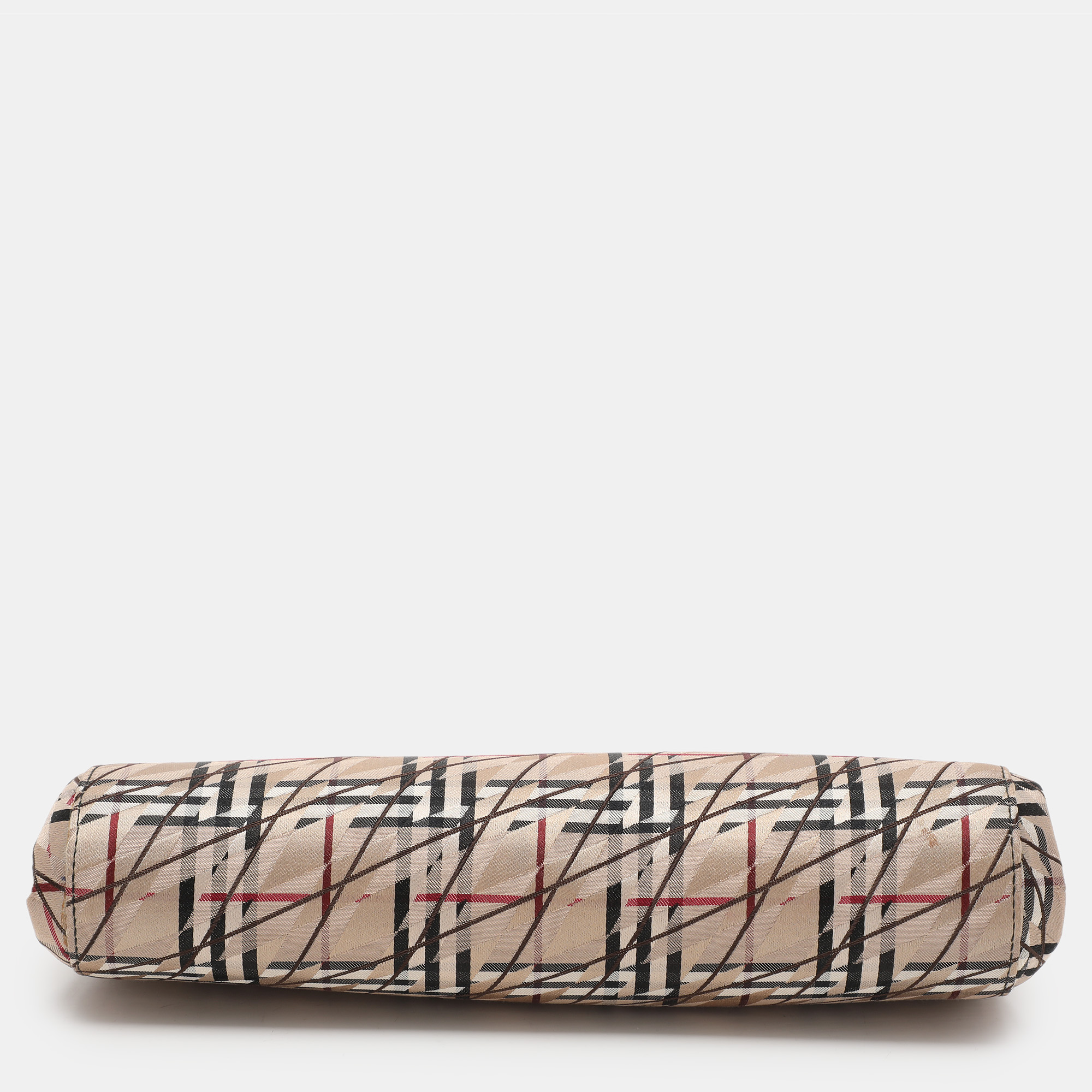 Burberry Multicolor Satin Frame Clutch 
