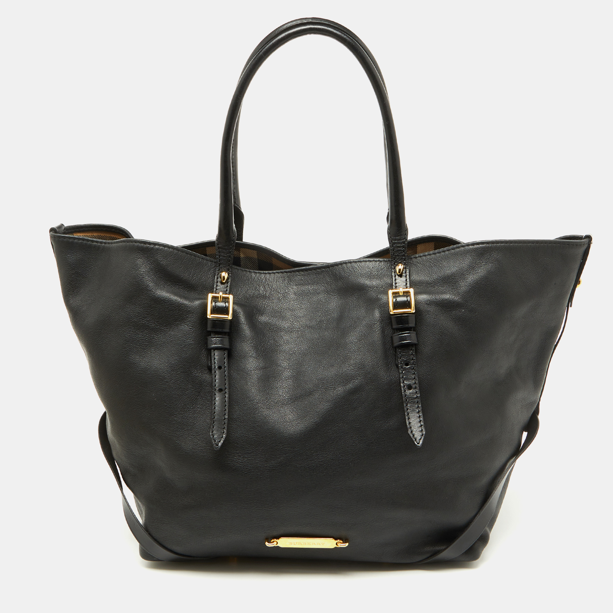 

Burberry Black Leather Salisbury Tote