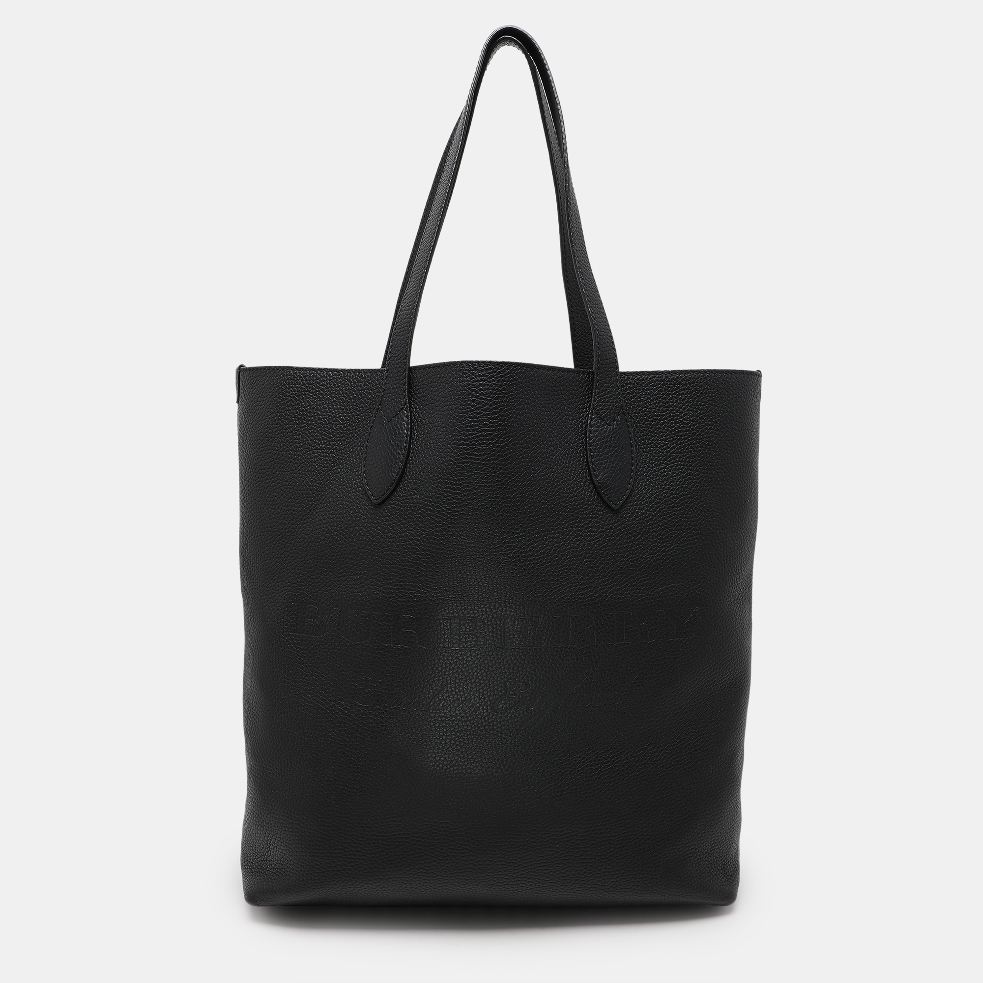 

Burberry Black Leather Remington Shopper Tote