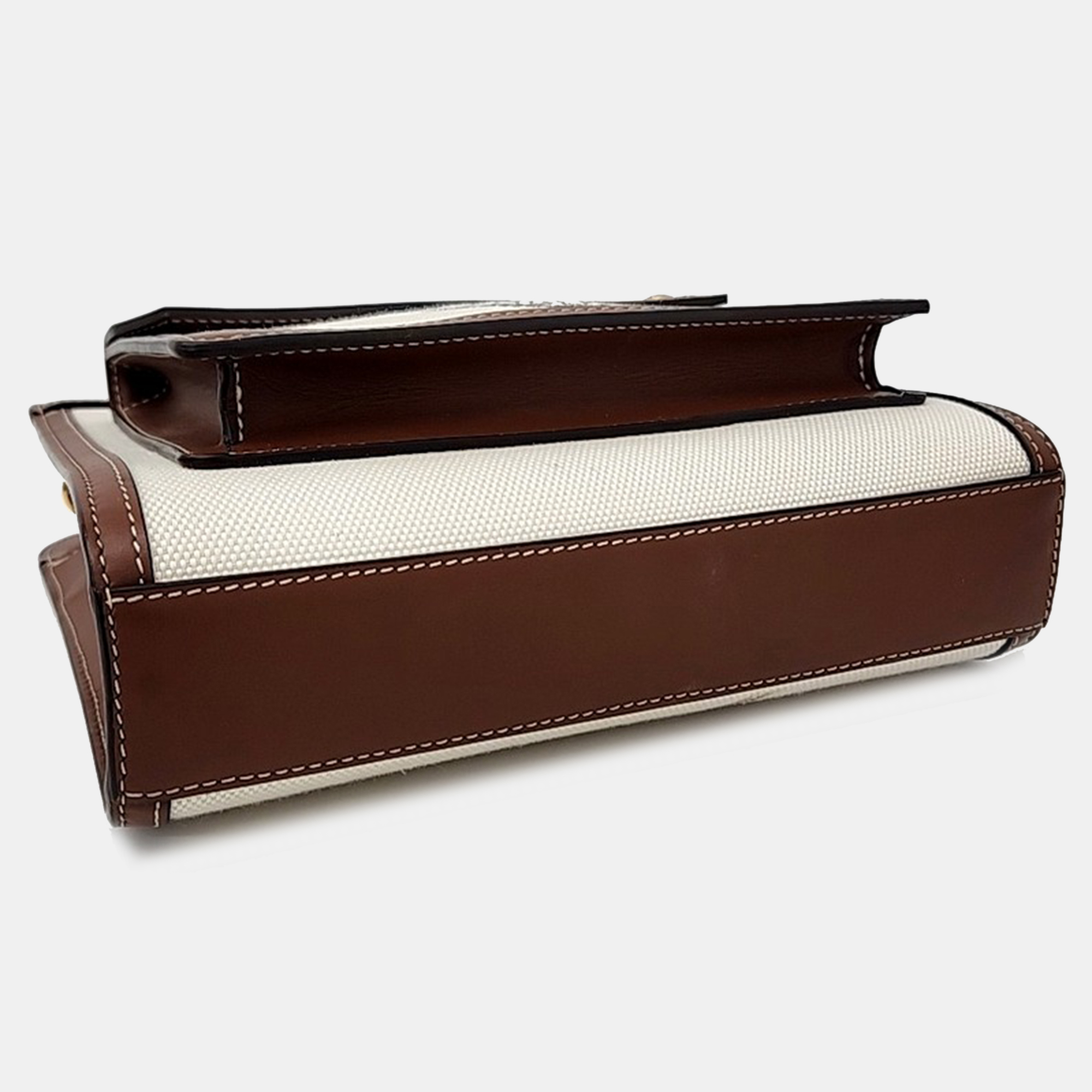 Burberry Beige/Brown Canvas and Leather Pocket Mini Bag 