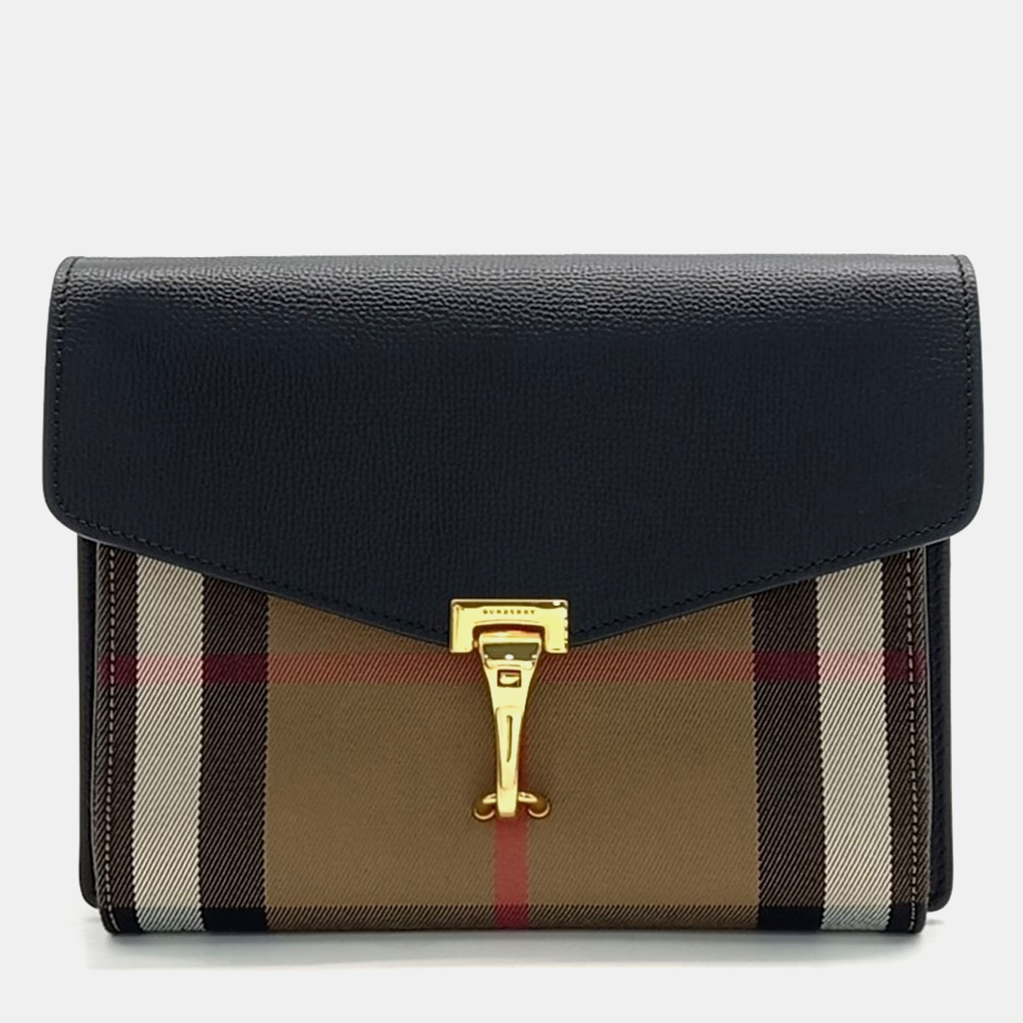 

Burberry Beige Black Leather Crossbody Bag