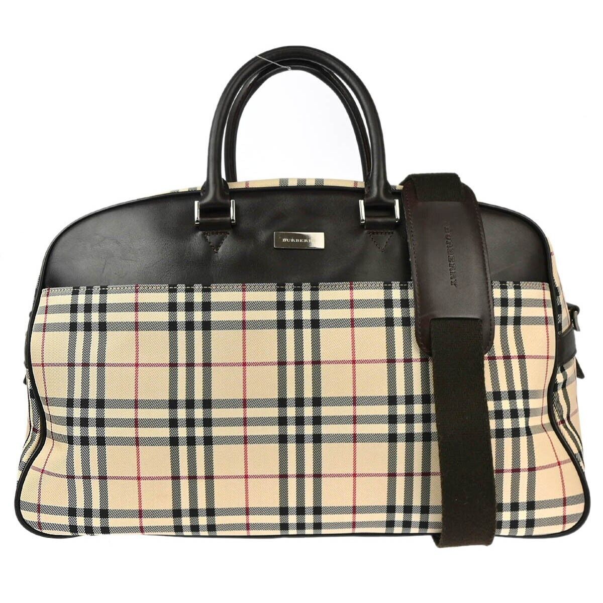 

Burberry Beige Brown Burberry Check Handbag