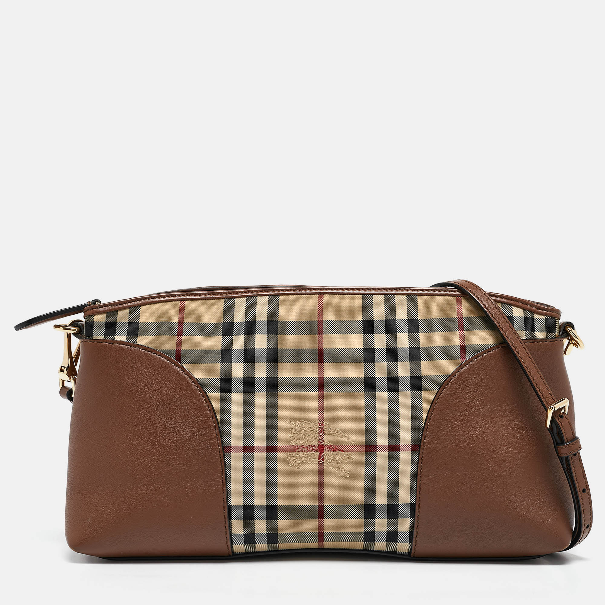 

Burberry Brown/Beige House Check Canvas Chichester Crossbody Bag