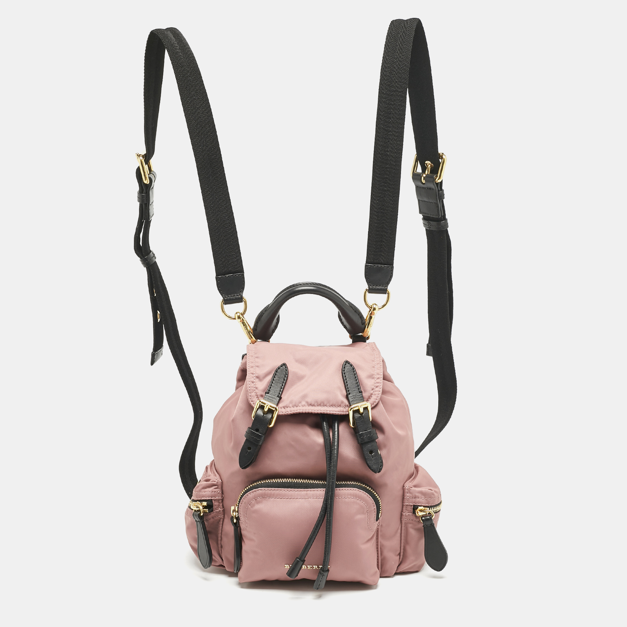 

Burberry Mauve Pink Nylon Mini Drawstring Backpack