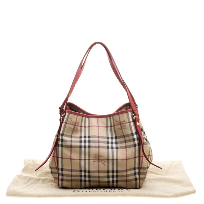 Burberry Haymarket Check Small Canterbury Tote Bag for Sale in