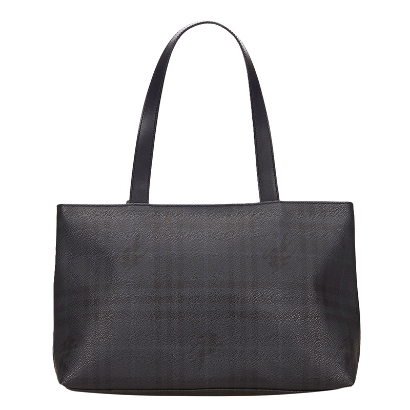 مملوكة مسبقًا Burberry Navy Blue PVC Shopper Tote