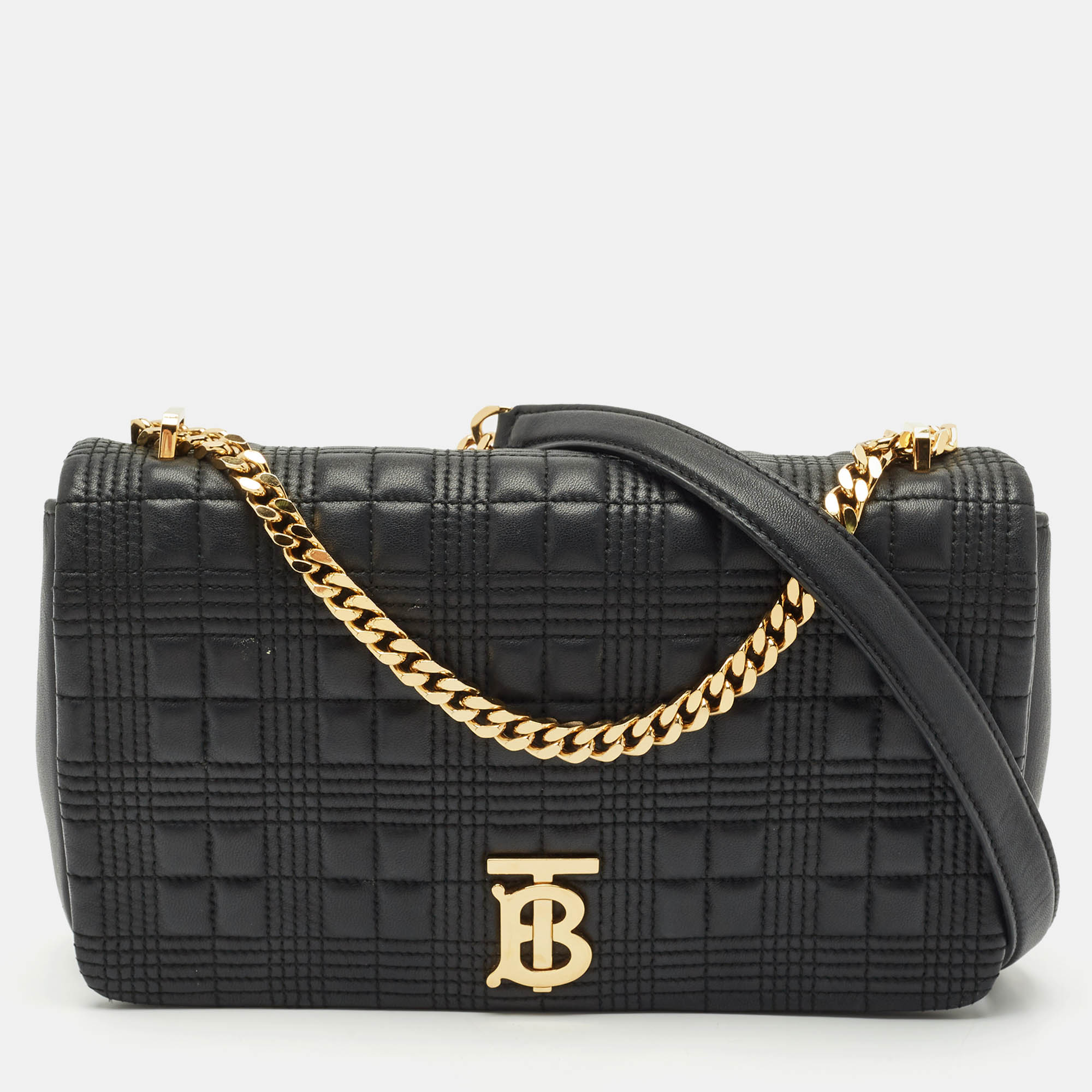 

Burberry Black Quilted Leather Medium Lola Shoulder Bag