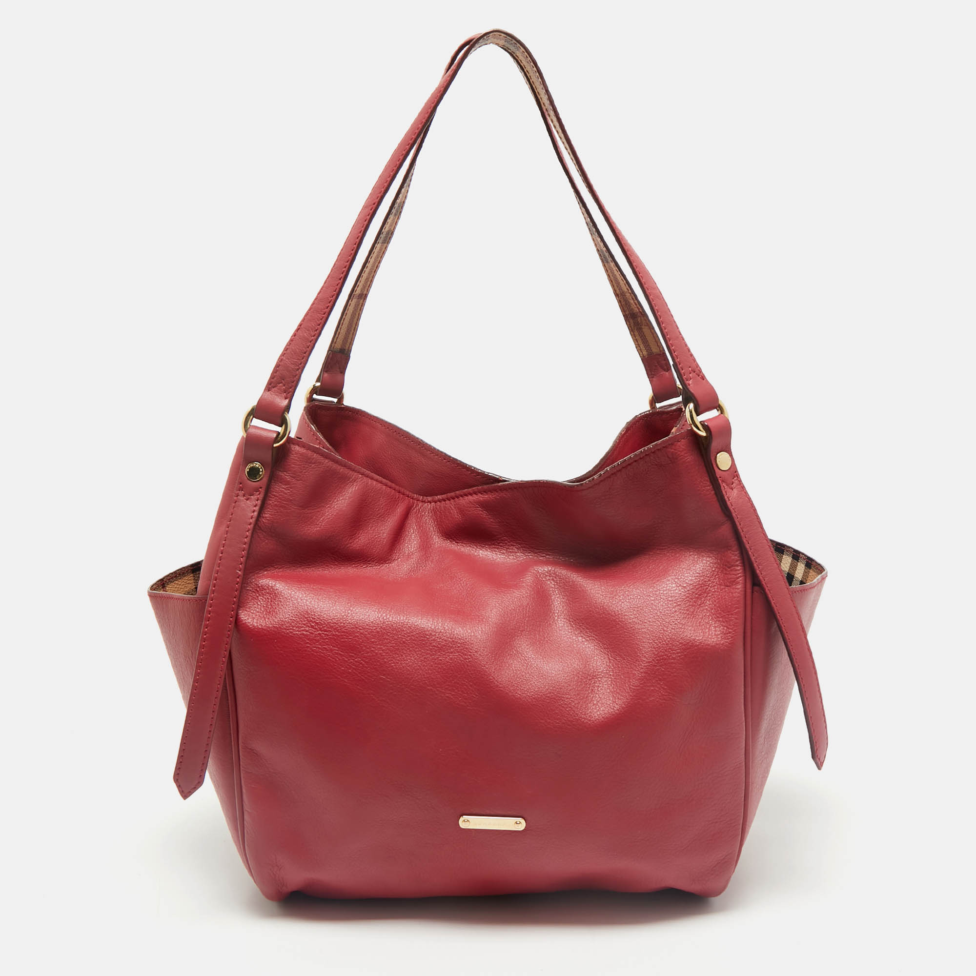 

Burberry Pink Leather Canterbury Tote