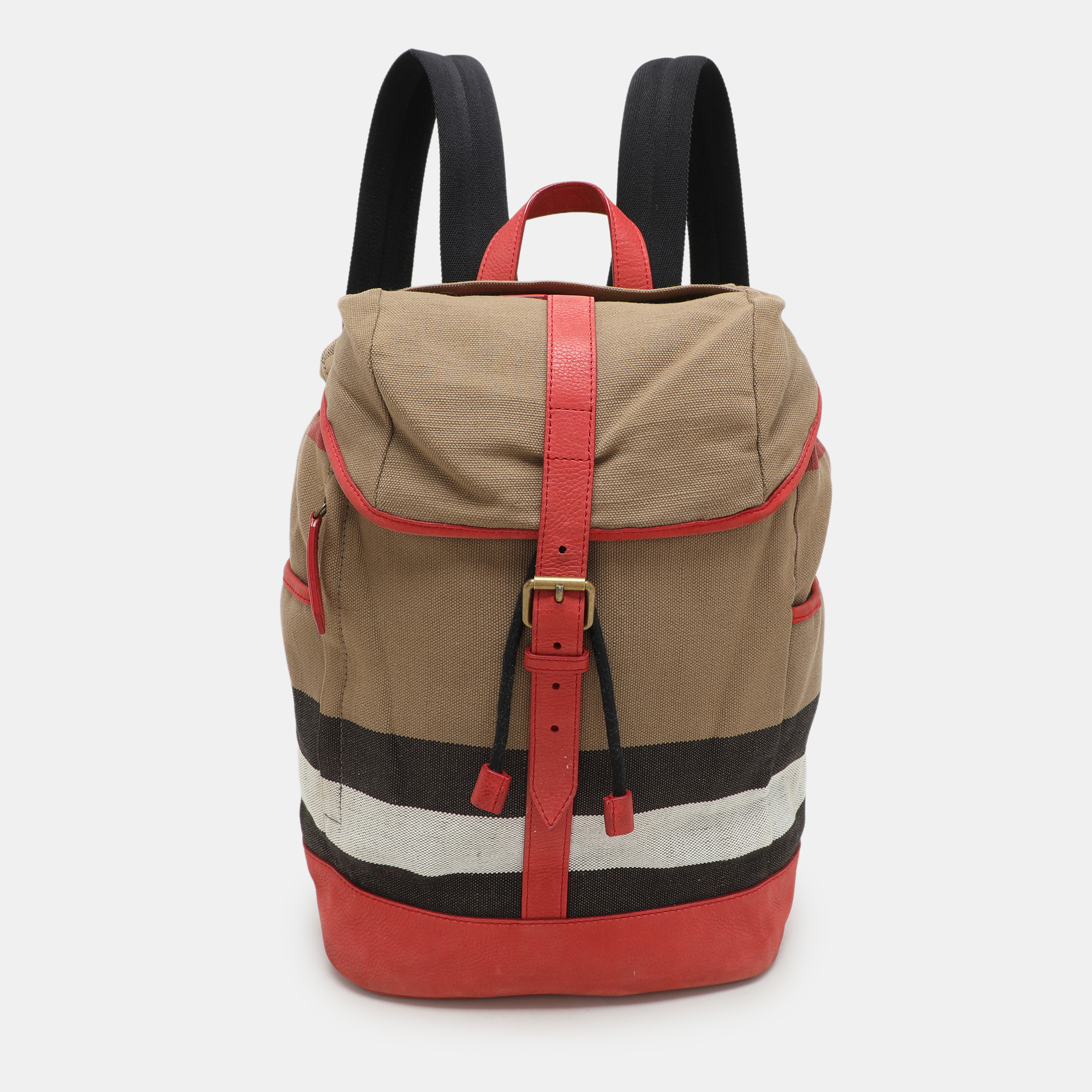 

Burberry Beige/Pink Mega Check Canvas and Leather Drifton Backpack