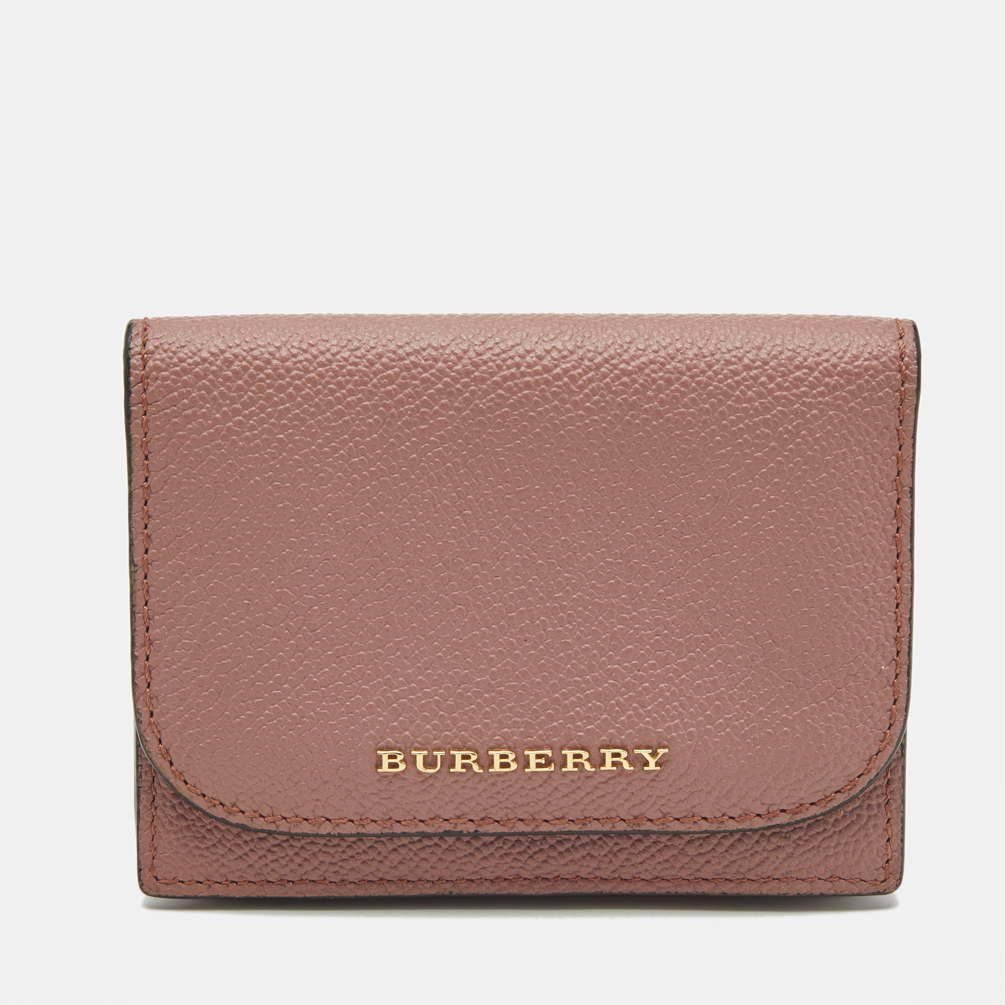 

Burberry Pink Leather Compact Wallet