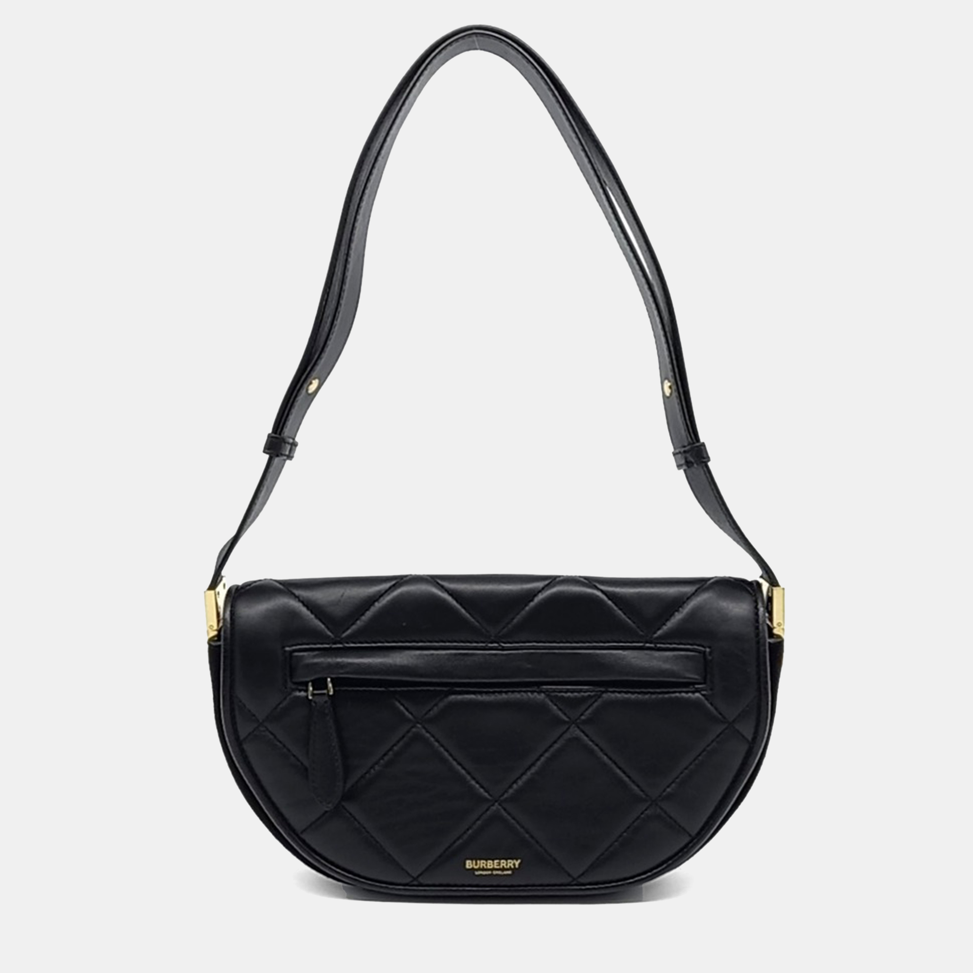 

Burberry Black Leather Olympia bag