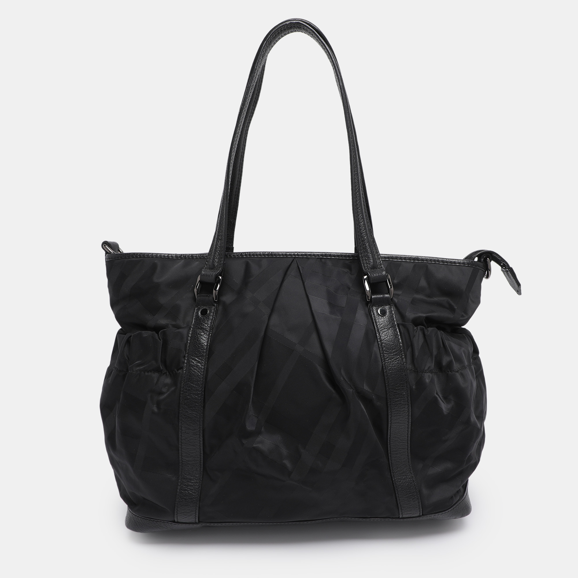 

Burberry Black Super Nova Check Nylon Diaper Bag