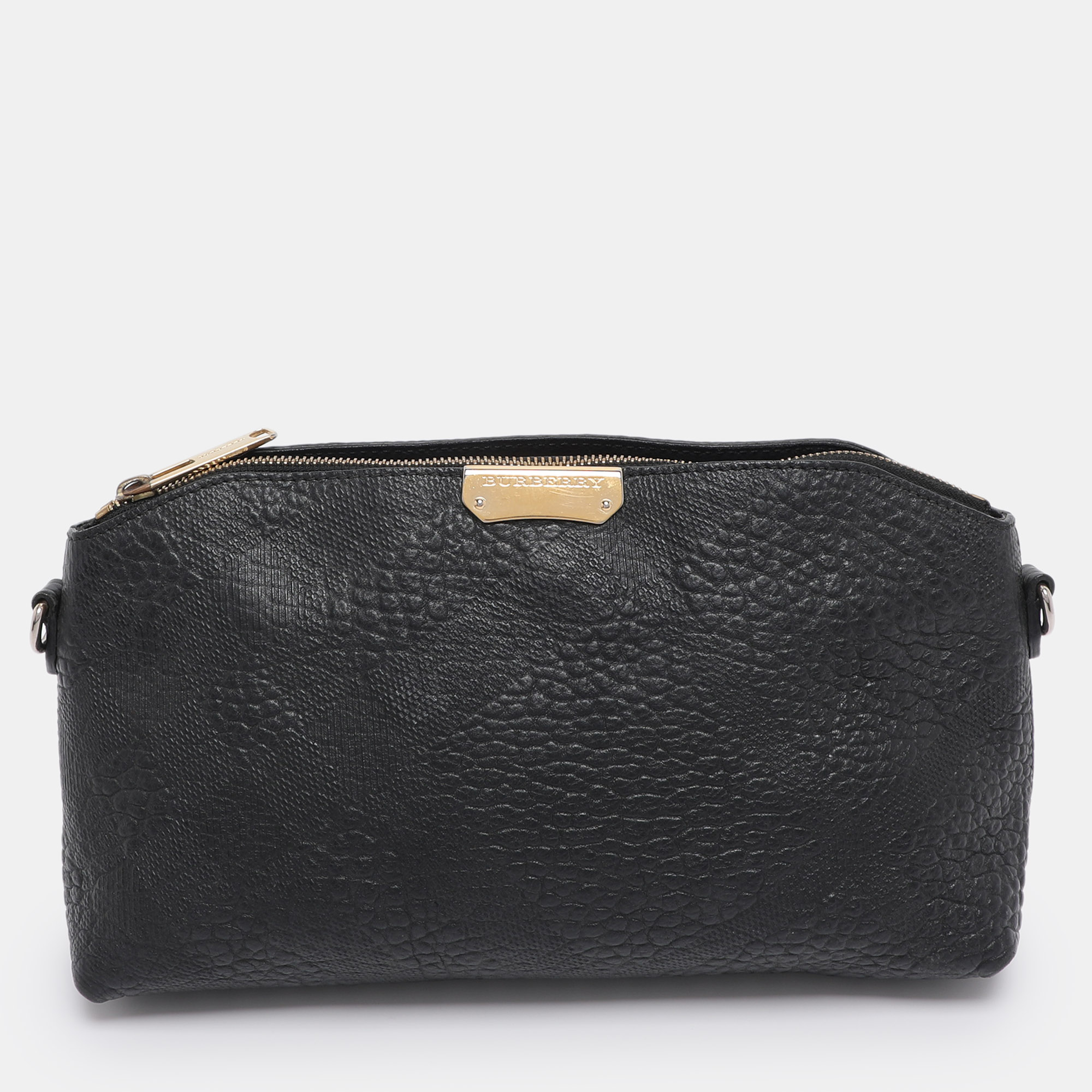 

Burberry Black Grained Leather Chichester Crossbody Bag