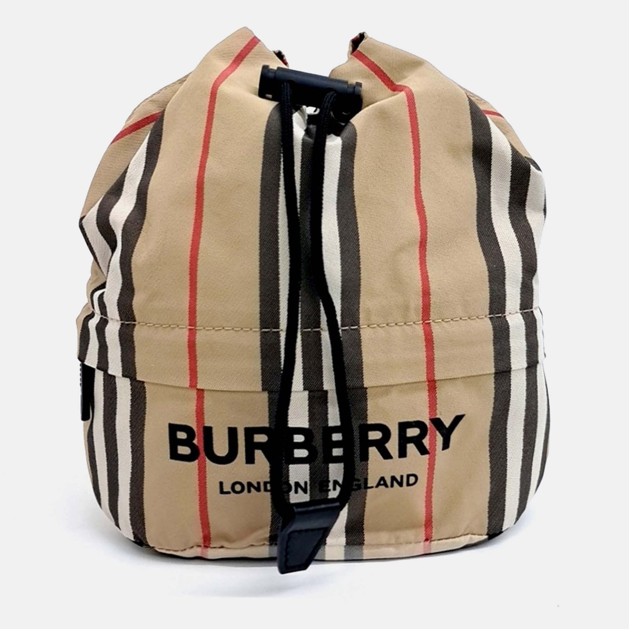 Pre-owned Burberry Multicolor Fabric Phoebe Pouch