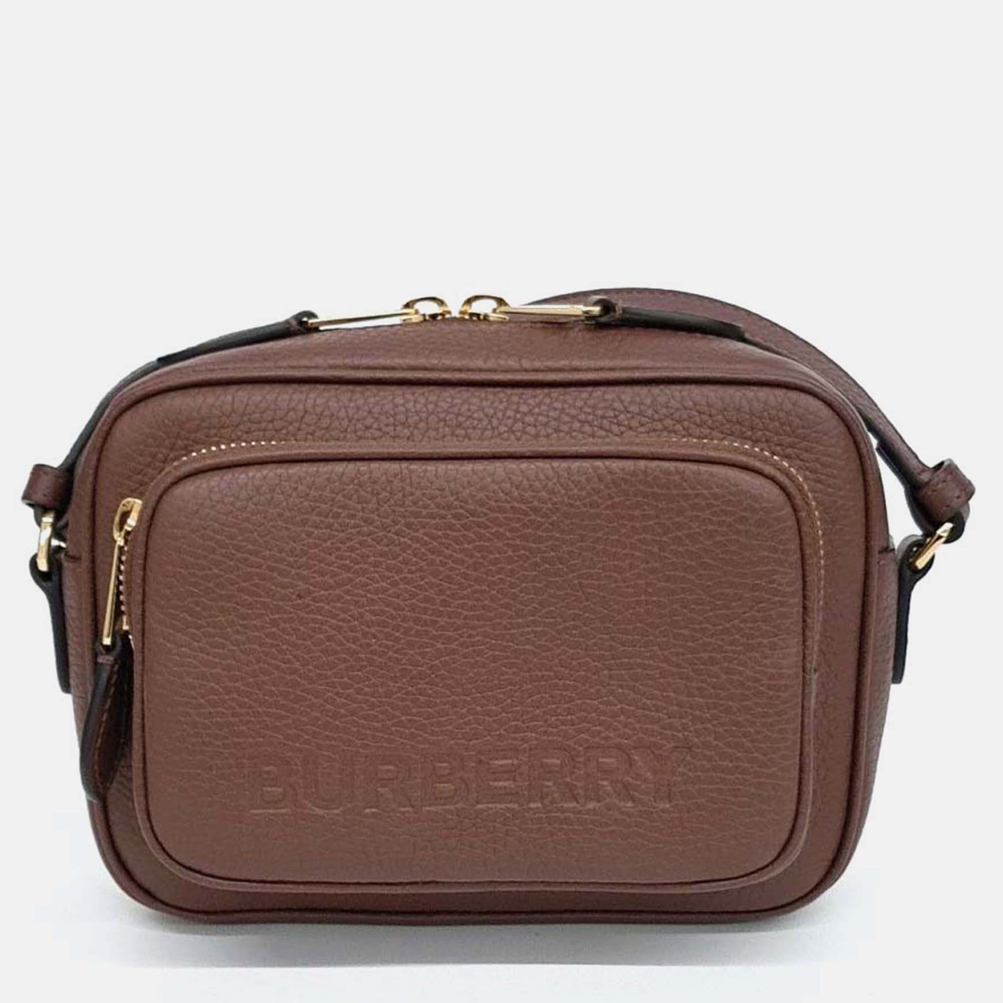 

Burberry Brown Leather camera bag