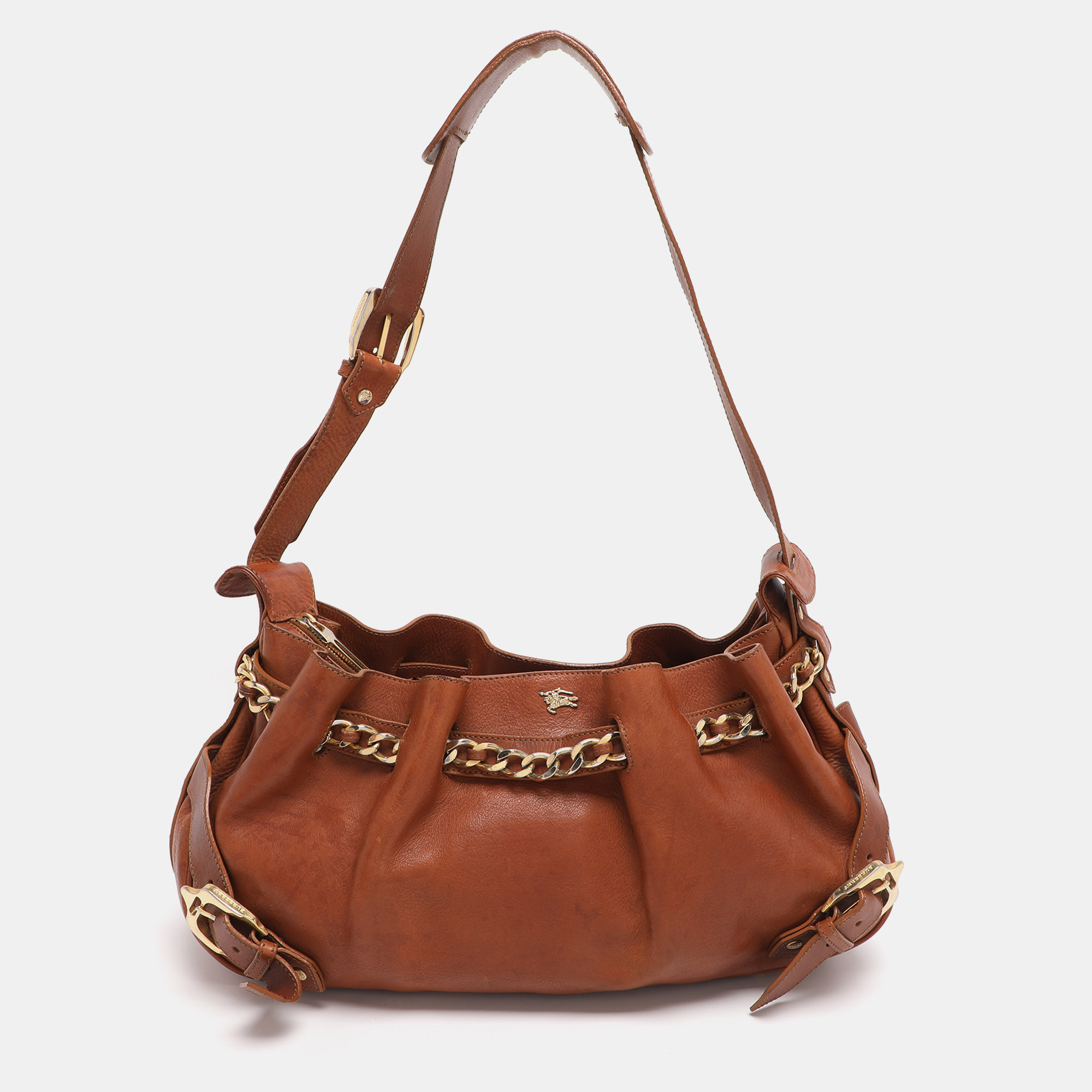 

Burberry Tan Leather Margaret Shoulder Bag