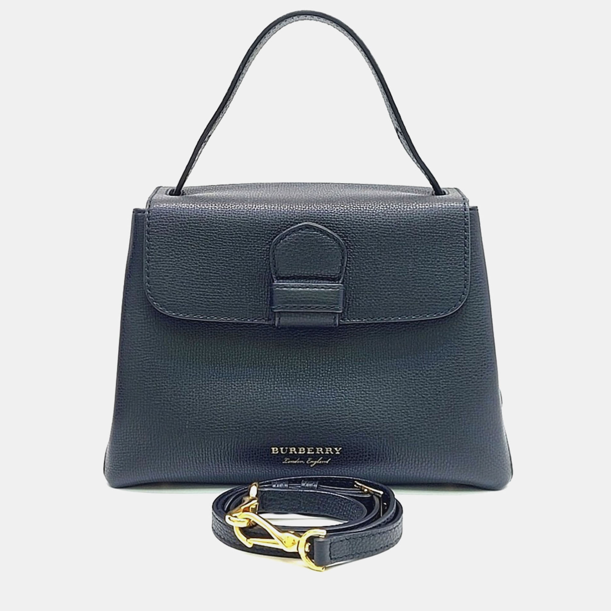

Burberry Black Leather Camberley Small Shoulder Bag