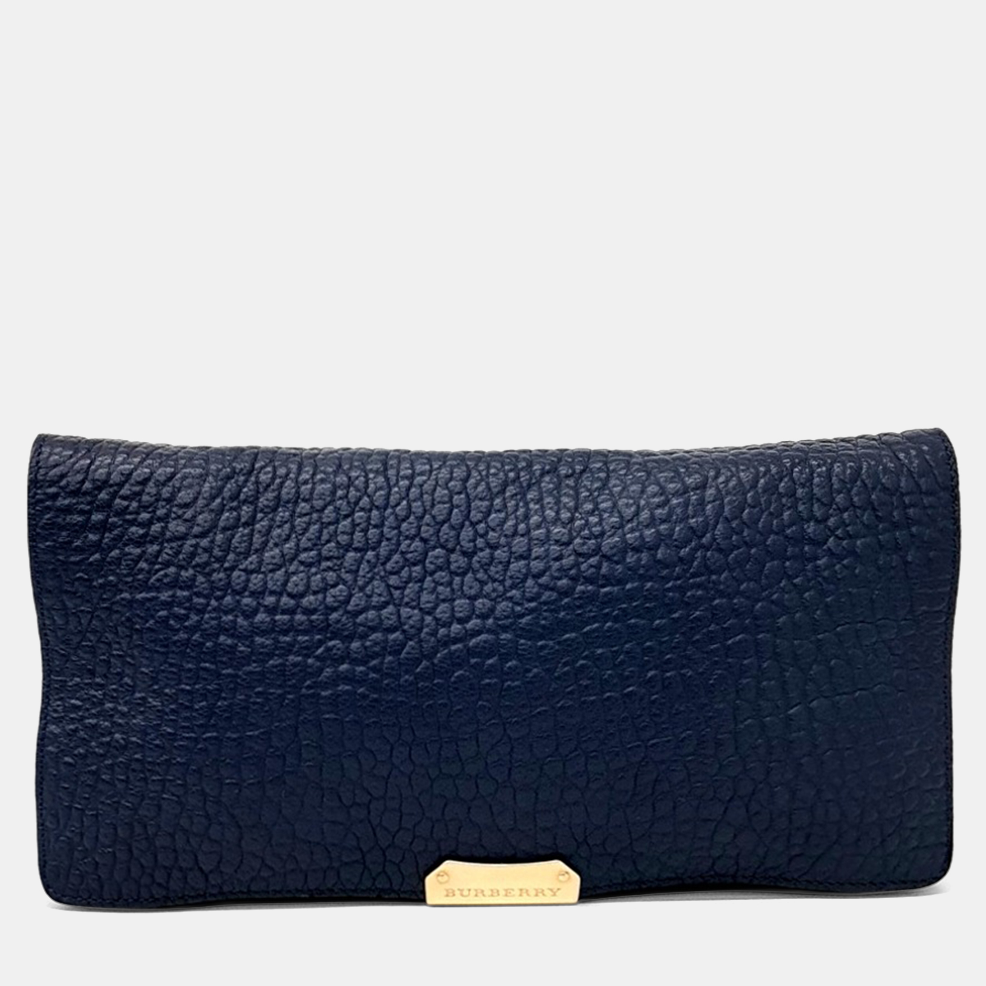 

Burberry Navy Blue Patent Leather chain shoulder bag