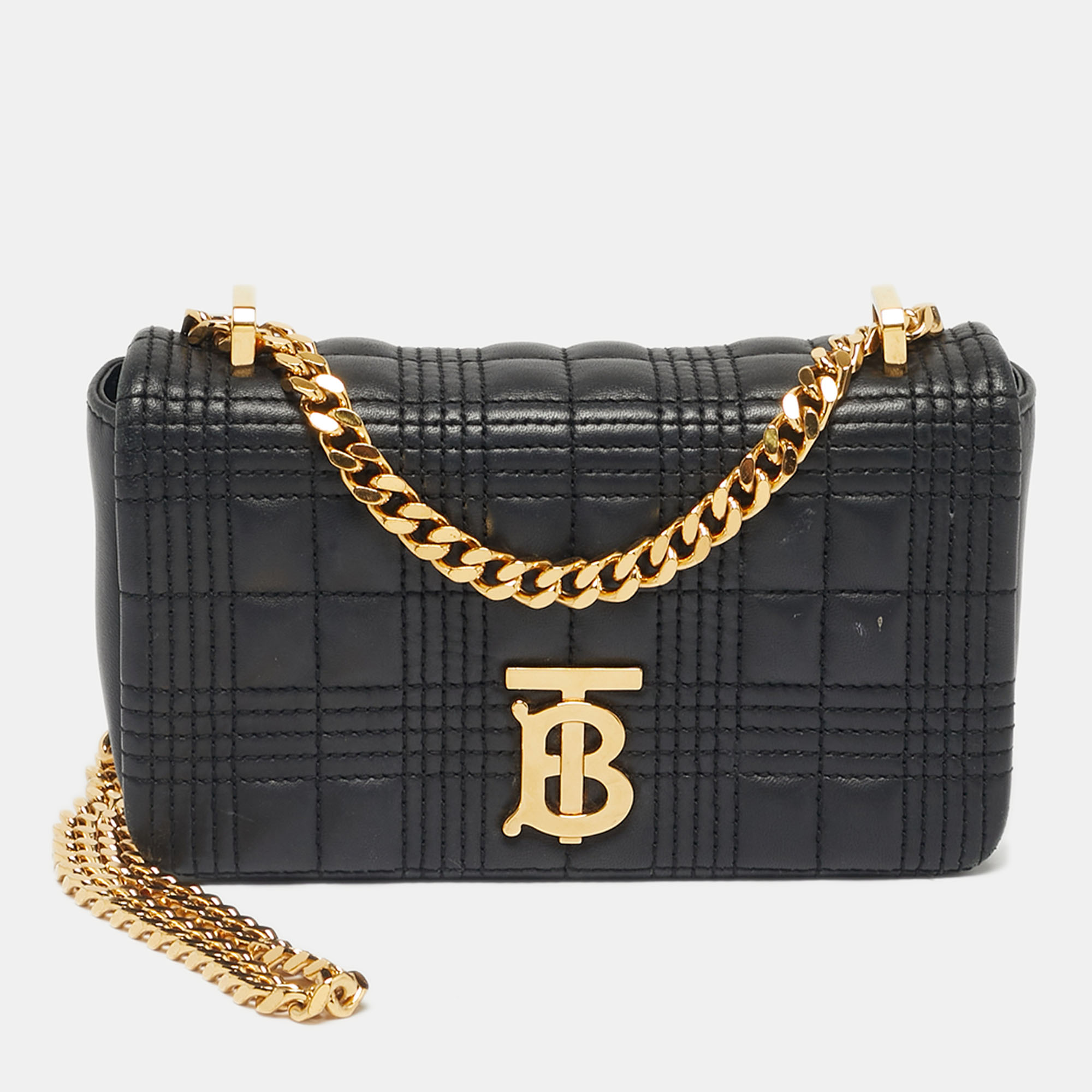 

Burberry Black Quilted Leather Mini Lola Chain Crossbody Bag