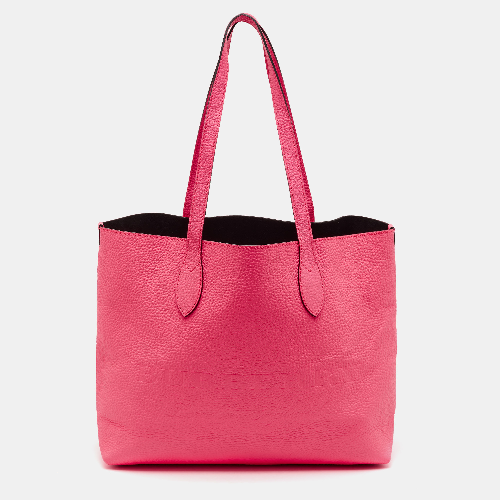 

Burberry Neon Pink Leather Remington Tote