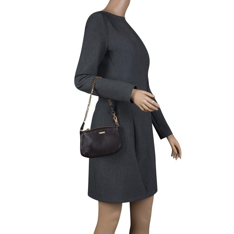 

Burberry Black Leather Clara Pochette