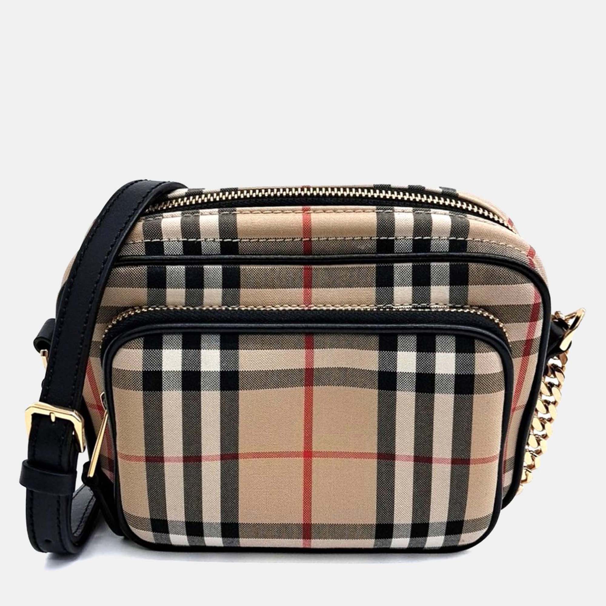 

Burberry Beige Fabric Mini Camera Bag