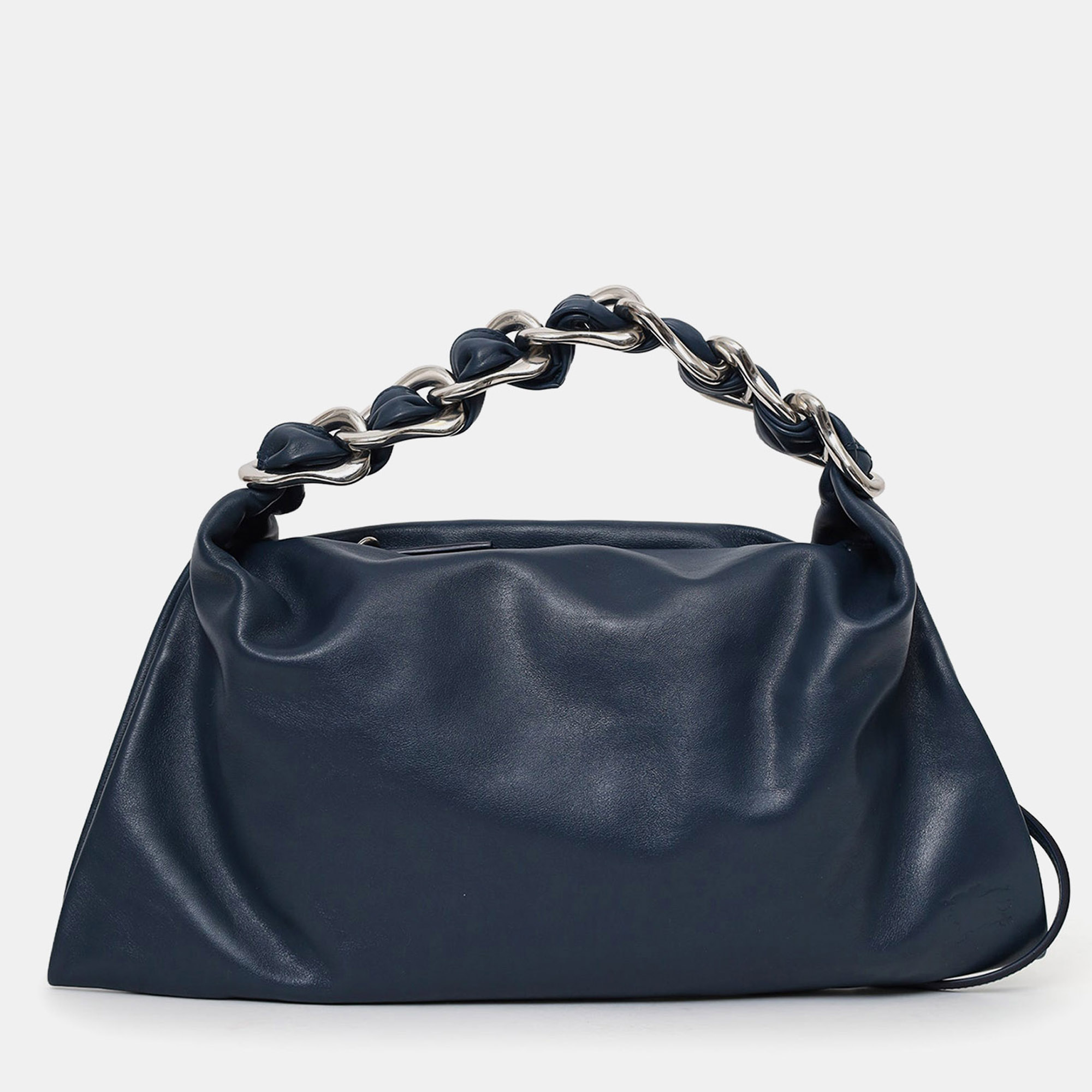 

Burberry Navy Leather Swan Small Shoulder Bag, Navy blue