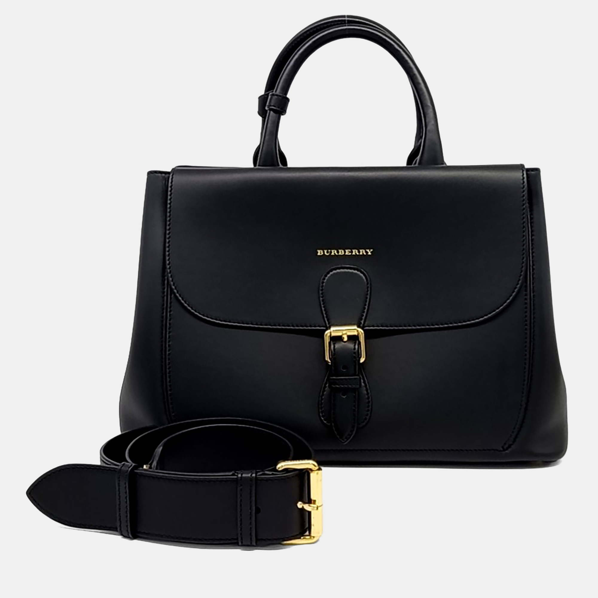 

Burberry Black Leather tote and shoulder bag