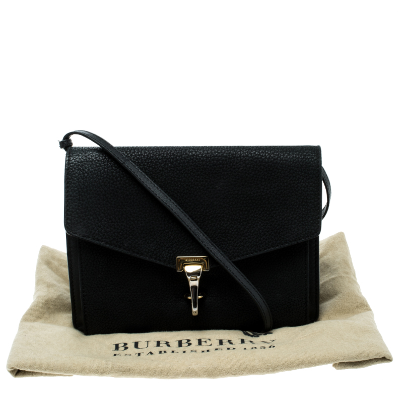 Burberry Crossbody Small Burleigh Black Leather Messenger Bag - MyDesignerly