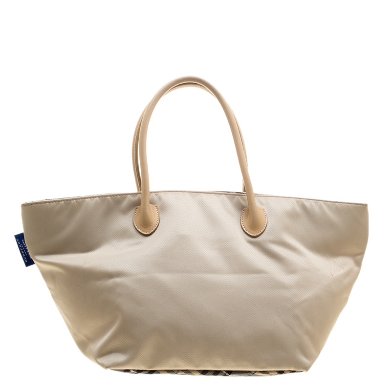 Burberry Blue Label Beige Nylon Tote Burberry | TLC