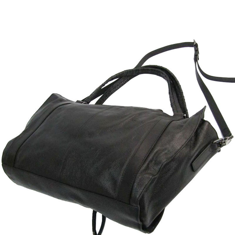 

Burberry Black Leather Satchel Bag