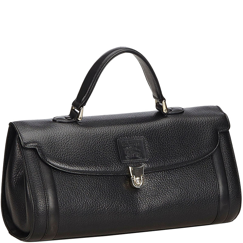 

Burberry Black Leather Vintage Bag