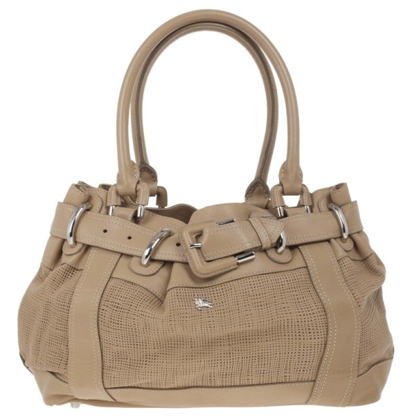 مملوكة مسبقًا Burberry Brown Leather Beaton Bag