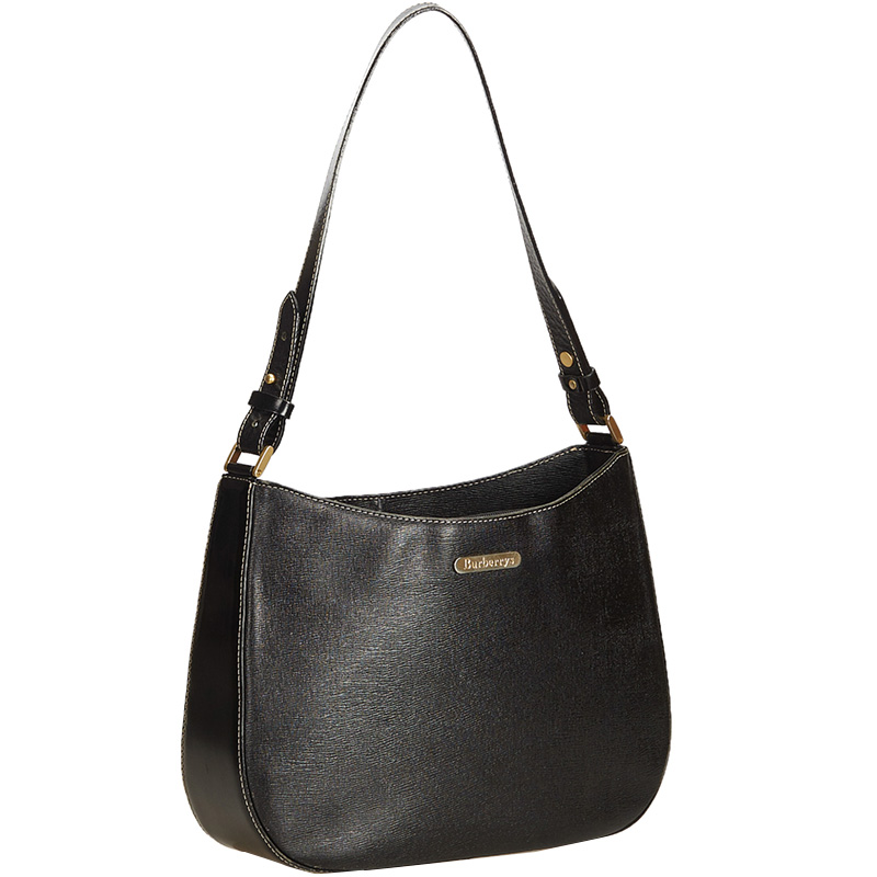 

Burberry Black Leather Shoulder Bag