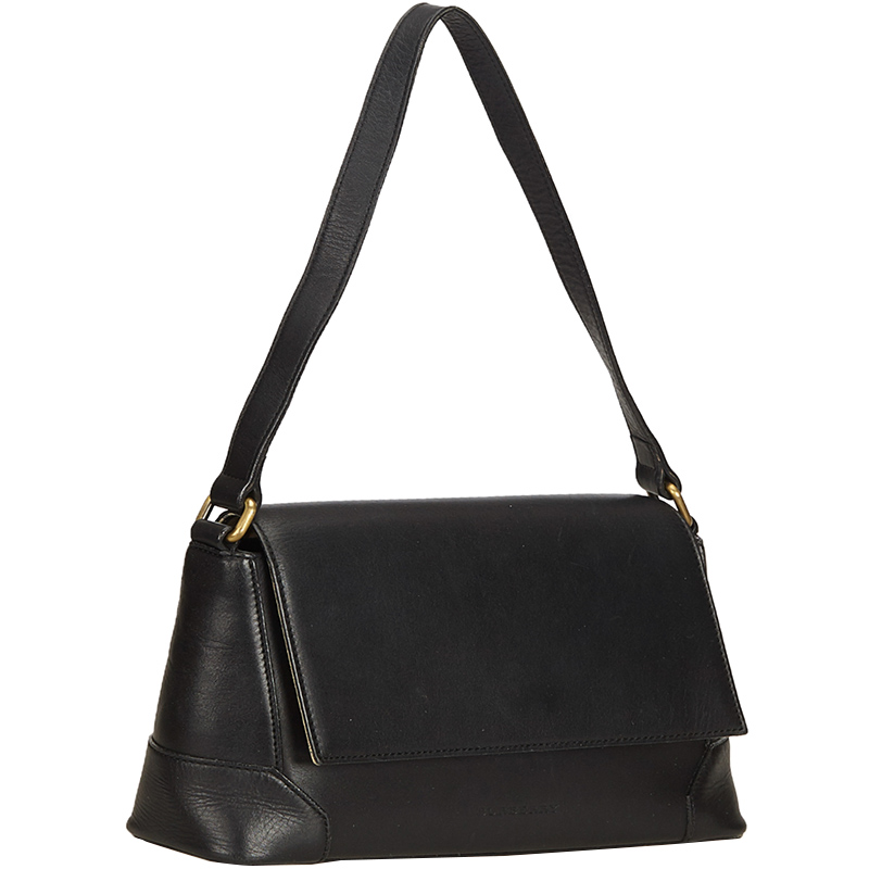 

Burberry Black Leather Shoulder Bag