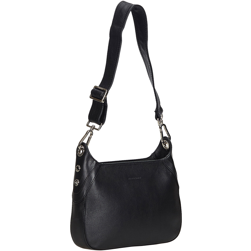 

Burberry Black Leather Shoulder Bag