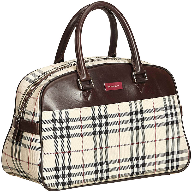 

Burberry Beige Brown Nova Check Nylon Everyday Bag