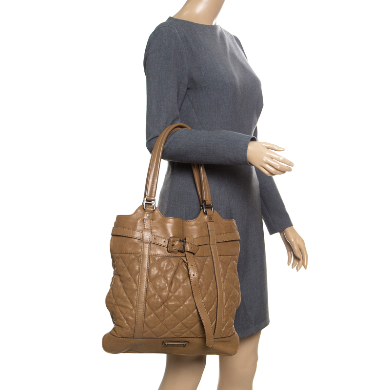 

Burberry Brown Quilted Leather Tote