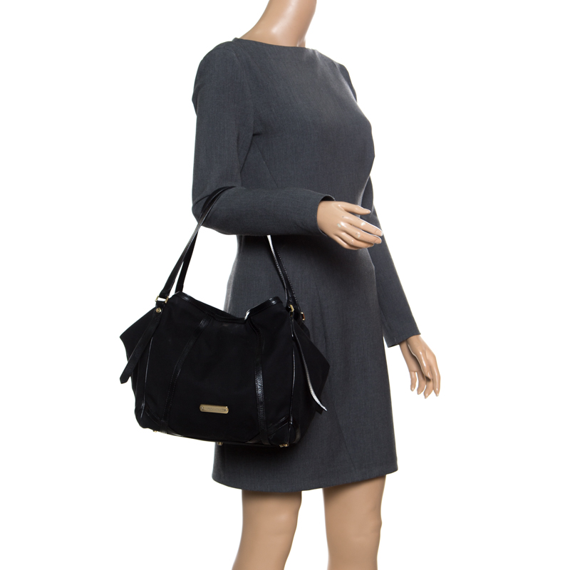 

Burberry Black Fabric Canterbury Tote
