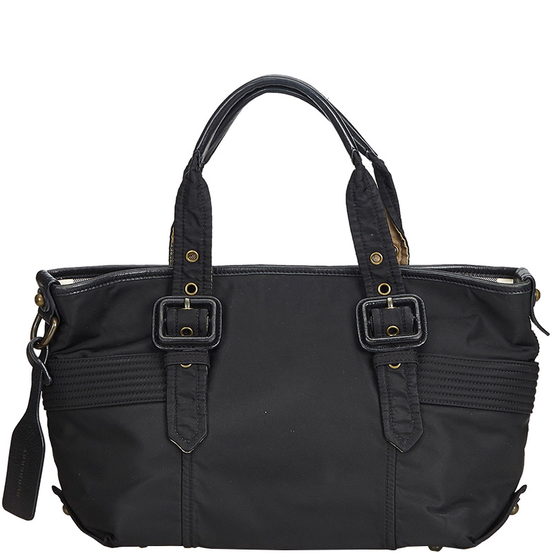 Burberry Black Nylon Tote Bag Burberry | The Luxury Closet