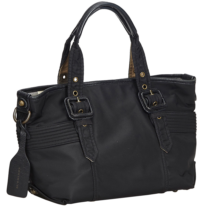 

Burberry Black Nylon Tote Bag