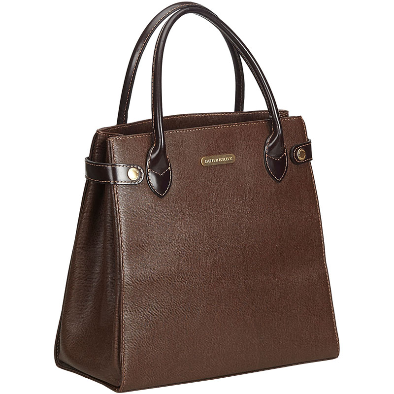 

Burberry Dark Brown Leather Tote