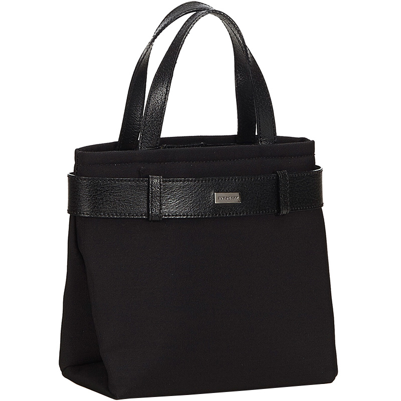 

Burberry Black Nylon Tote Bag