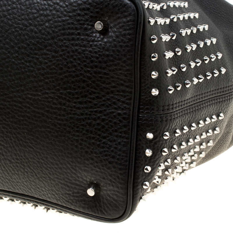 Burberry Leather Studded Susanna Bucket Bag (SHF-20065) – LuxeDH
